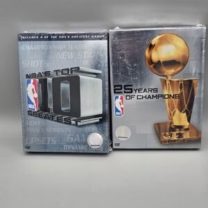 Y2k NBA Top 10 Greatest 25 Years Of Champions DVD Lot Nwt Rare‎ Set Vtg 2005 00s